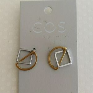 COS geometric shape earrings
